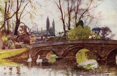 Trinity Bridge, cappella del Kings College in lontananza da William Matthison