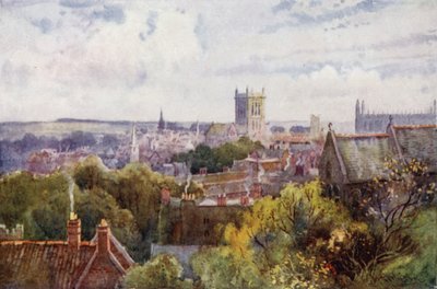 Veduta di Cambridge da Castle Hill da William Matthison