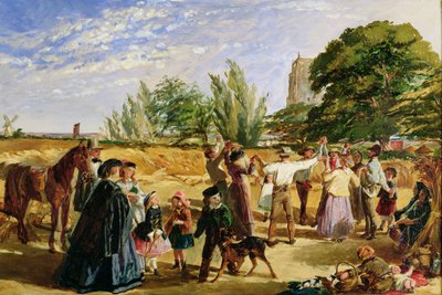 Una Scena di Raccolto nel Norfolk: schizzo per 