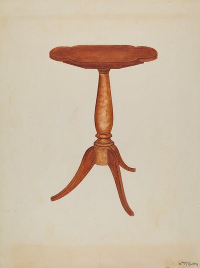 Tavolo Ribaltabile o Tavolo a Cantilever da William McAuley