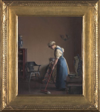Ragazza che spazza, c.1912 da William McGregor Paxton
