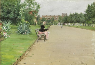 Un parco cittadino, c.1887 da William Merritt Chase