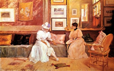 Una chiamata amichevole, 1895 da William Merritt Chase