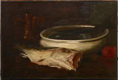 Pesci e natura morta da William Merritt Chase