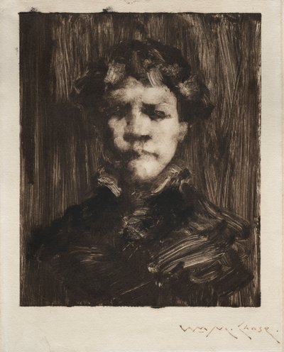 Testa di un ragazzo da William Merritt Chase