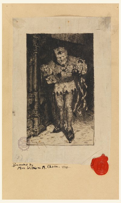 Keying Up: Il giullare di corte da William Merritt Chase