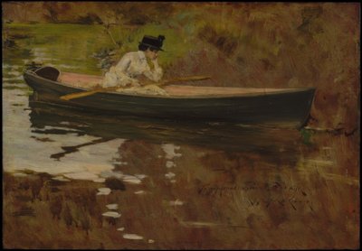 Mrs. Chase nel Prospect Park da William Merritt Chase