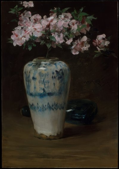 Azalea rosa—Vaso cinese da William Merritt Chase