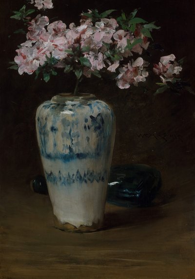 Azalea rosa Vaso cinese da William Merritt Chase