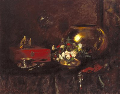 Natura morta: ciotola di ottone da William Merritt Chase