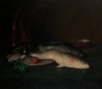 Natura Morta: Pesce, entro il 1908 da William Merritt Chase