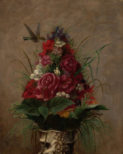 Natura morta con colibrì da William Merritt Chase