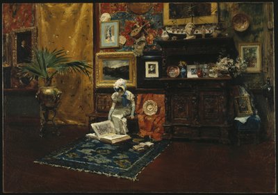 Interno dello studio, c.1882 da William Merritt Chase