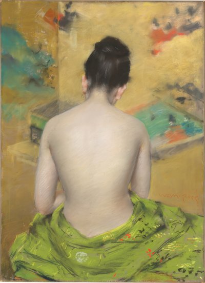 Studio di Colore della Carne e Oro da William Merritt Chase