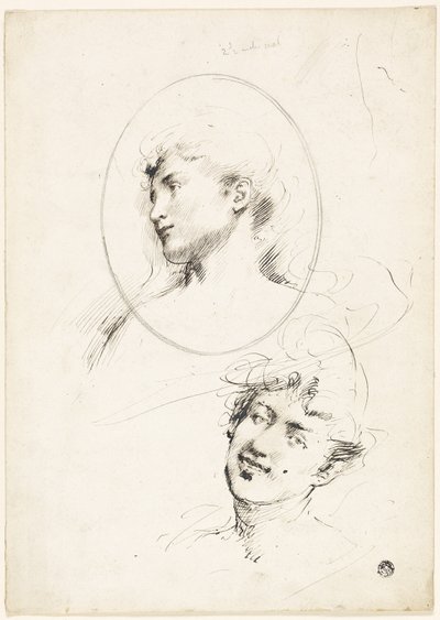 Due teste femminili da William Merritt Chase
