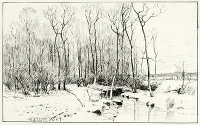 Senza Titolo, paesaggio invernale da William Merritt Chase