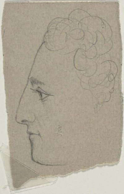 Schizzo del profilo da William Michael Harnett