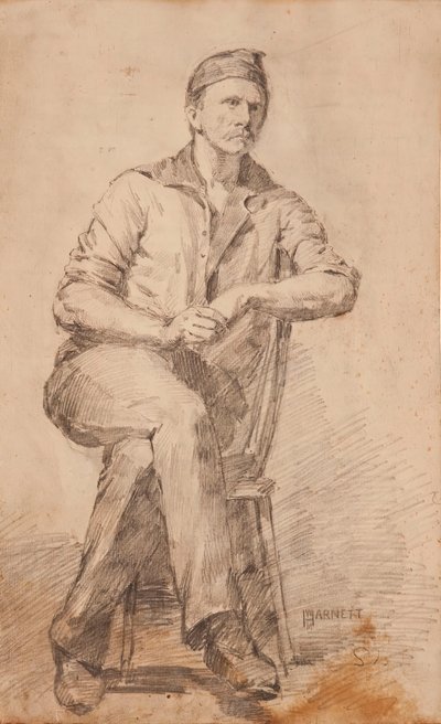 Uomo seduto, c. 1870 da William Michael Harnett