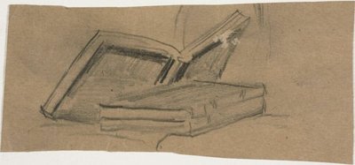 Schizzo di due libri da William Michael Harnett