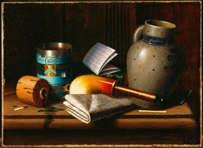 Natura morta con tre castelli Tabacco da William Michael Harnett