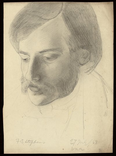 Ritratto di Frederick George Stephens, 1853 da William Michael Rossetti