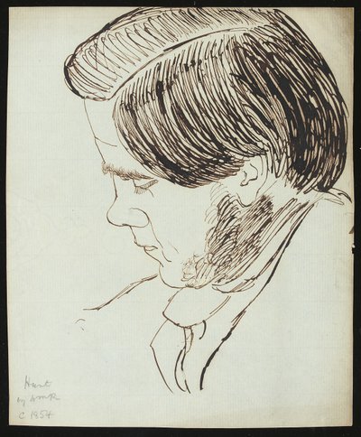 Ritratto di William Holman Hunt, 1854 da William Michael Rossetti