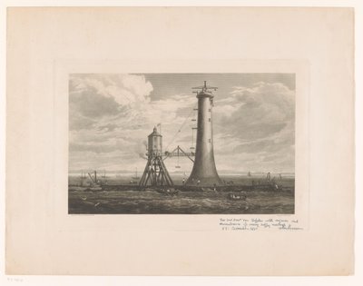 Costruzione del faro di Bell Rock da William Miller