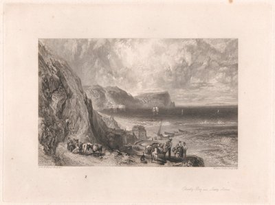 Baia di Clovelly e isola di Lundy da William Miller