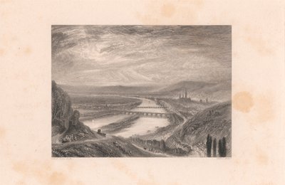Rouen, dalla collina di Santa Caterina da William Miller