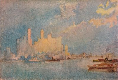 New York dal Sound, c. 1913 da William Monk