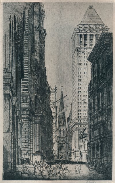 Wall Street, New York, c1913 da William Monk