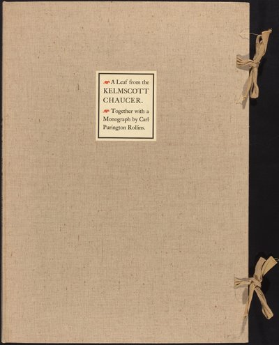 Una pagina dal Chaucer di Kelmscott da William Morris