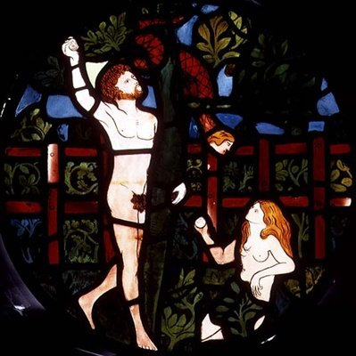 Adamo ed Eva che raccolgono frutta (dettaglio) da William Morris