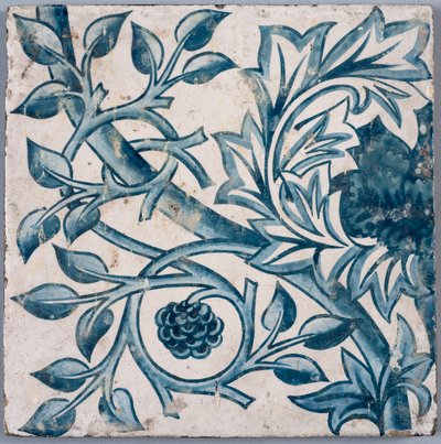 Motivo floreale blu da William Morris