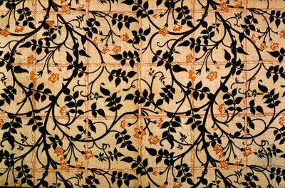 Disegno di tenda con gelsomino, 1868-70 da William Morris