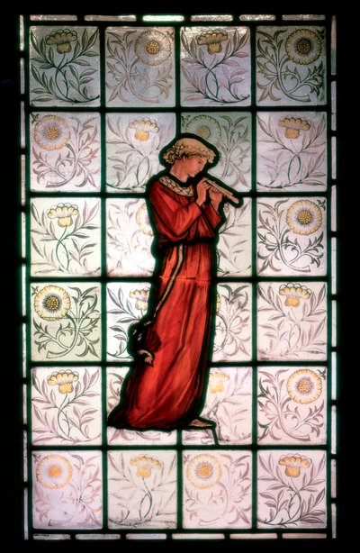 Vetrata, Menestrello, 1882-1884 da William Morris