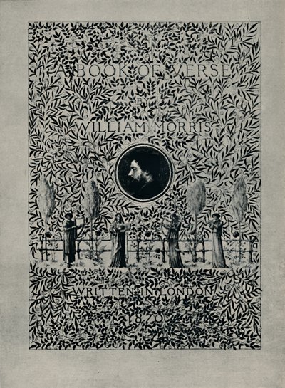 Frontespizio di A Book of Verse, di William Morris, 1870 da William Morris