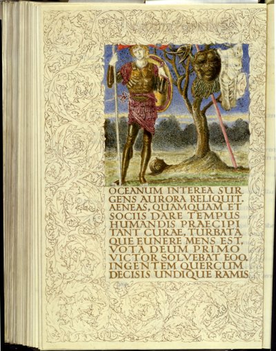 Venere che dà le armi a Enea, apertura del Libro VIII dell