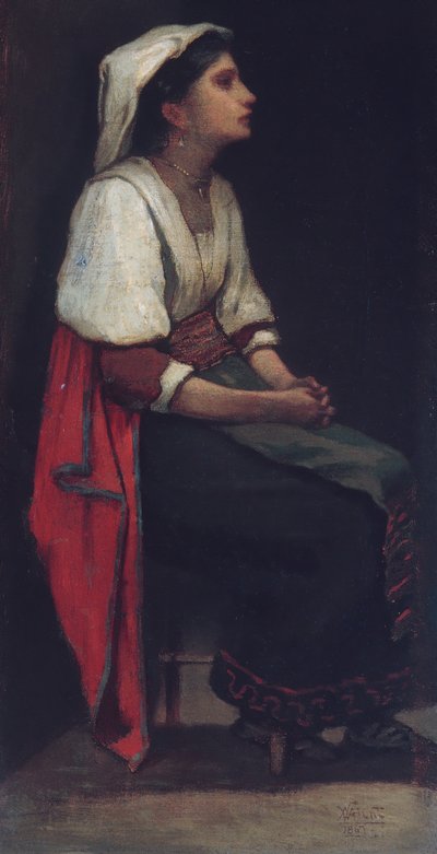 Ragazza italiana, 1867 da William Morris Hunt