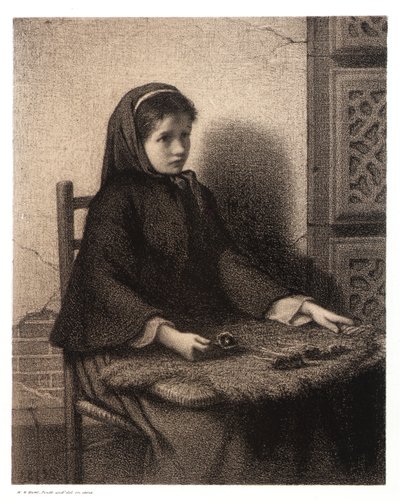 Ragazza viola da William Morris Hunt