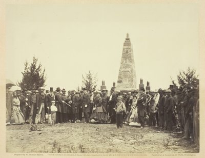 Dedicazione del monumento sul campo di battaglia di Bull Run, giugno 1865 da William Morris Smith