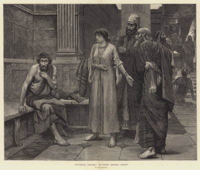 Quadro storico, San Pietro che nega Cristo da William Mouat Loudan