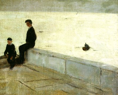 Ragazzi su un molo da William Nicholson