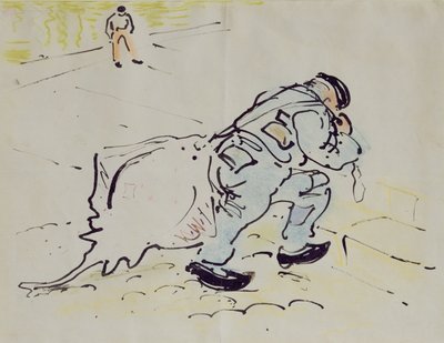 Churchill con un pattino da William Nicholson