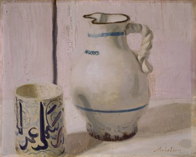 Natura Morta Rosa con Brocca da William Nicholson