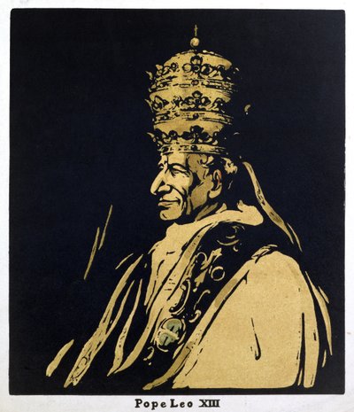 Papa Leone XIII, Gioacchino Vincenzo Raffaele Luigi Pecci (1878-1903) illustrazione da 