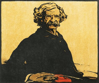 Ritratto di Mark Twain da William Nicholson