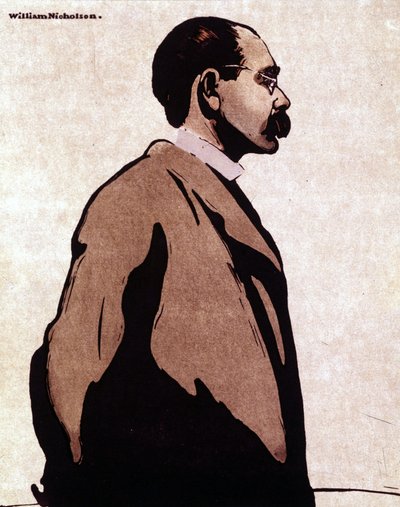 Ritratto di Rudyard Kipling - di William Nicholson (1872-1949) da William Nicholson
