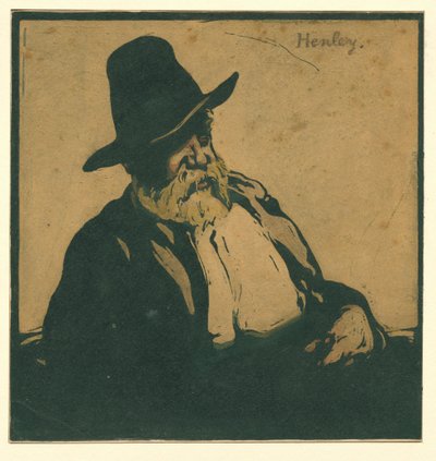 Ritratto di William Ernest Henley da William Nicholson