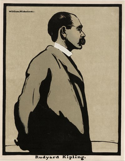 Rudyard Kipling (1865 - 1936), pub. 1899 da William Nicholson